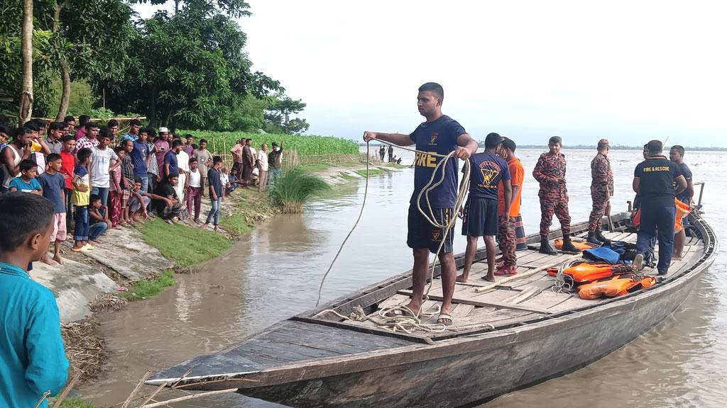 তিস্তায় নৌকাডুবি: দ্বিতীয় দিনের অভিযান শেষ, নিখোঁজ কারও সন্ধান মেলেনি