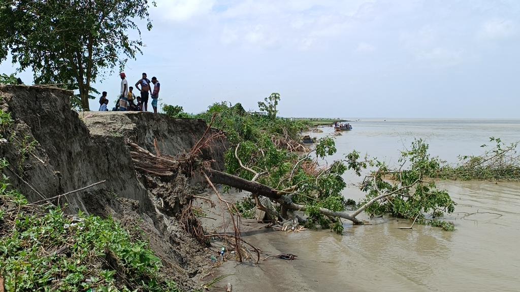 হরিরামপুরে থামছেই না পদ্মার ভাঙন, ২০০ বসতভিটা নদীগর্ভে বিলীন