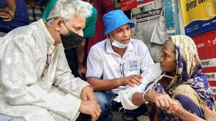 আরেক ভাসমান বৃদ্ধার ঠাঁই হলো সাড়া মানবিক বৃদ্ধাশ্রমে