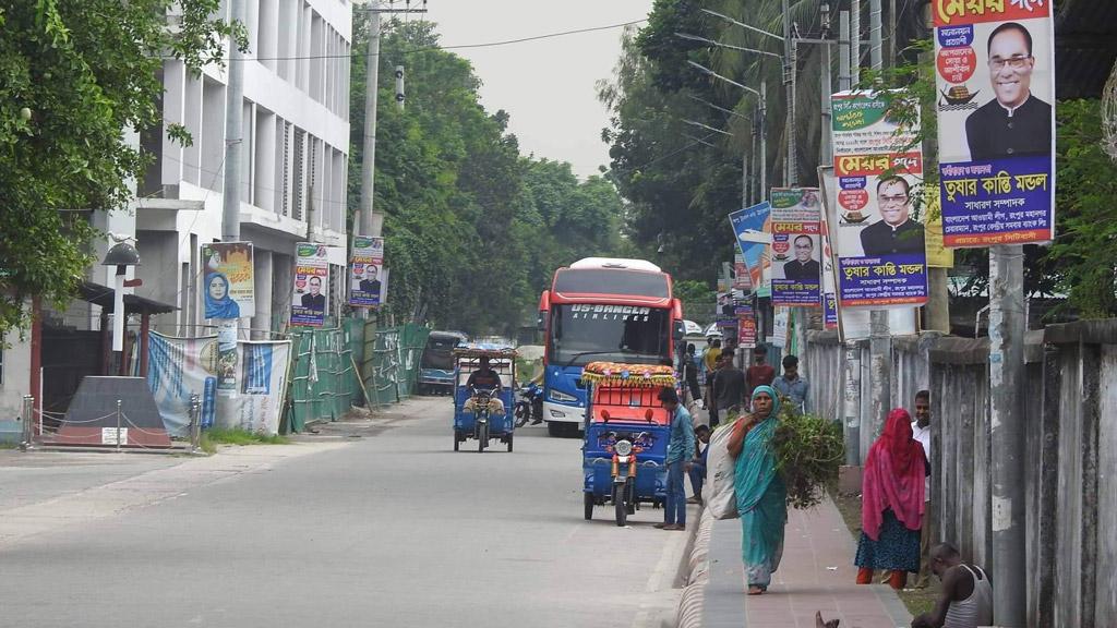 নির্বাচন রংপুরে, পোস্টারে সয়লাব সৈয়দপুর শহর