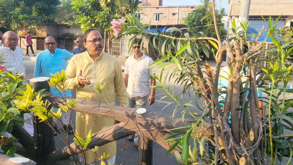 রাজশাহীতে সড়ক বিভাজকের ১২৫টি গাছ কাটল দুর্বৃত্তরা