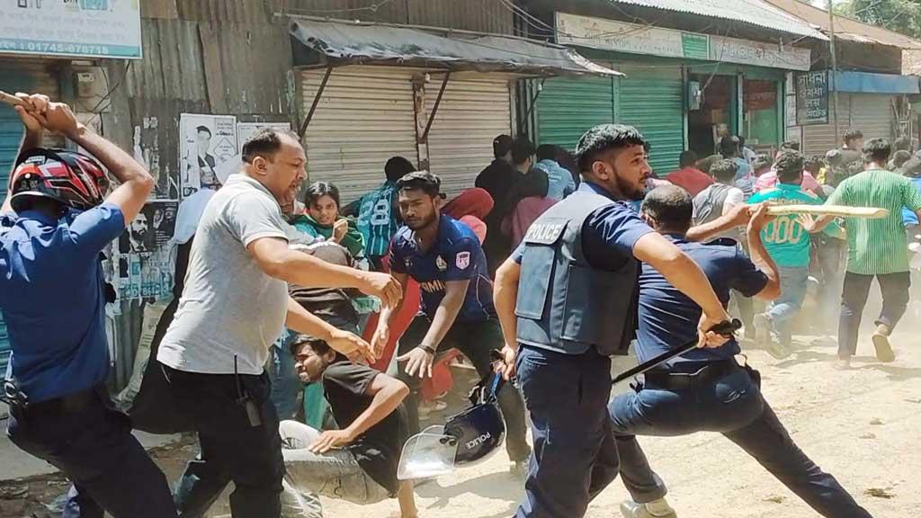 নাগরপুরে পাল্টাপাল্টি হামলা, পুলিশের লাঠিপেটা, আহত ৬