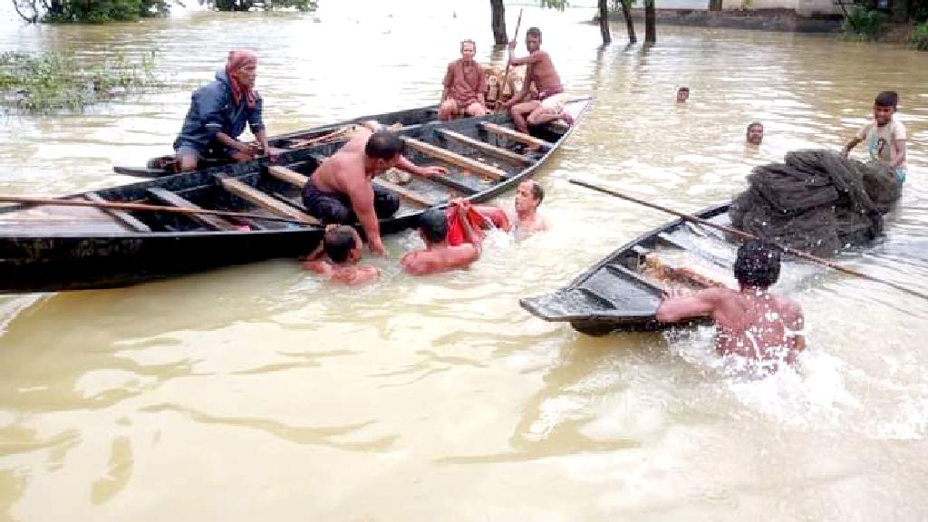 কলমাকান্দায় পূজায় অঞ্জলি দিতে যাওয়ার পথে নৌকা ডুবে ২ জনের মৃত্যু