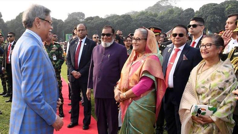 বিজয় দিবসে বঙ্গভবনে রাষ্ট্রপতির সংবর্ধনা